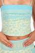 Short top in cotton with adjustable straps